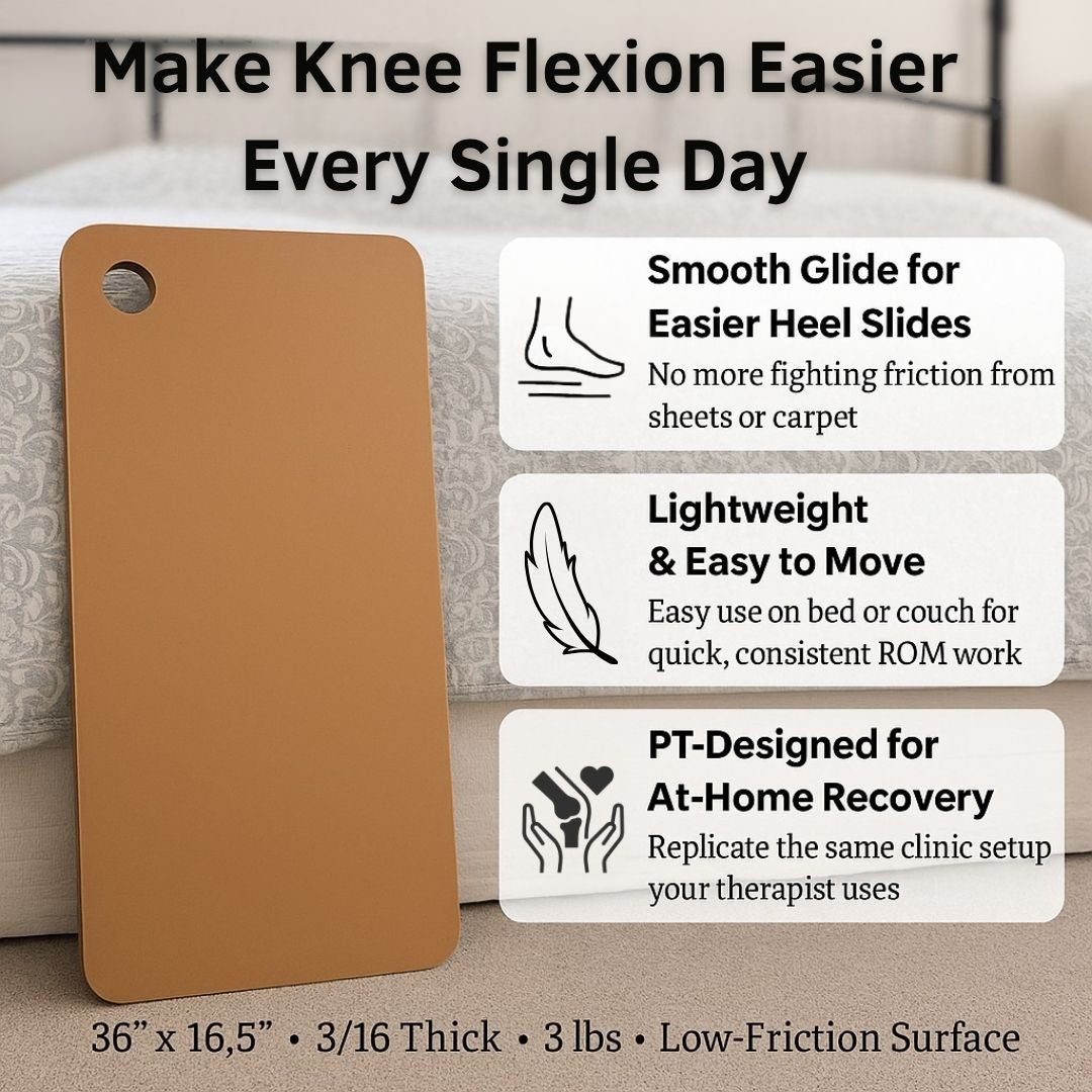 Heel Slide Board — PT-Approved for Total Knee Replacement Recovery