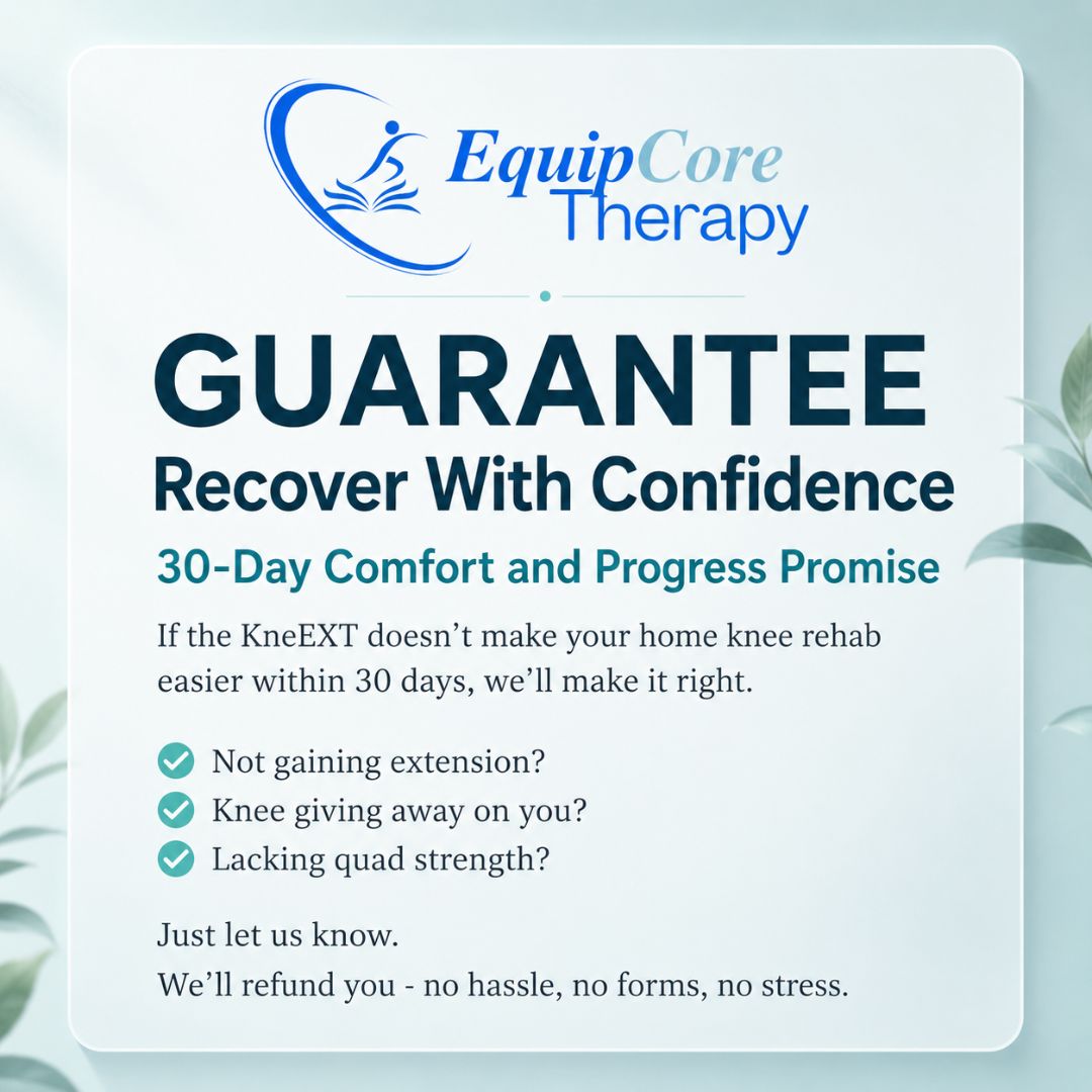 KneEXT — Foam Roller with Heel Cut-Out | Total Knee Replacement Recovery