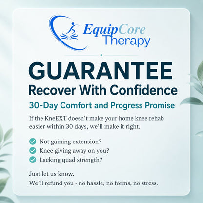 KneEXT — Foam Roller with Heel Cut-Out | Total Knee Replacement Recovery