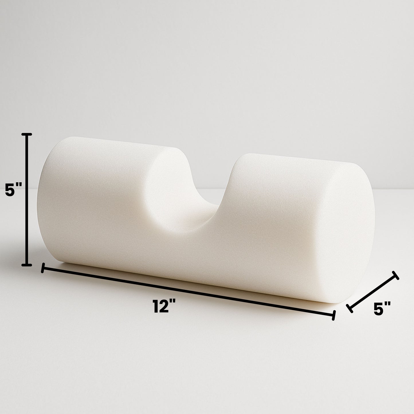 KneEXT — Foam Roller with Heel Cut-Out | Total Knee Replacement Recovery