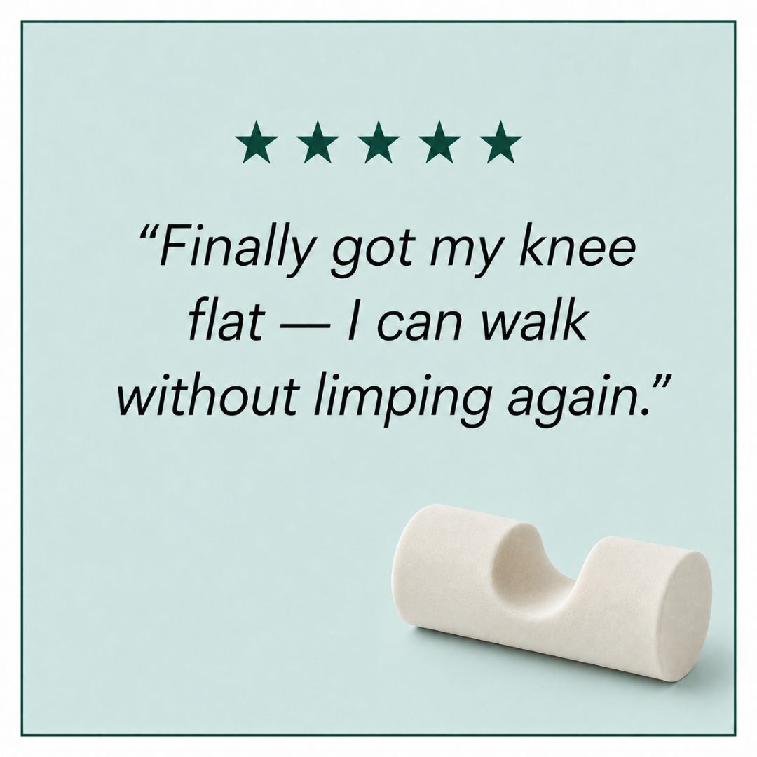 KneEXT — Foam Roller with Heel Cut-Out | Total Knee Replacement Recovery