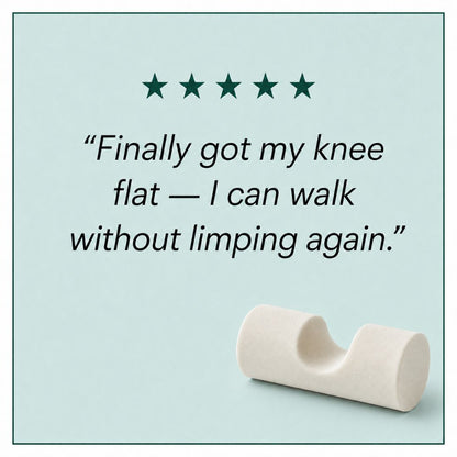 KneEXT — Foam Roller with Heel Cut-Out | Total Knee Replacement Recovery