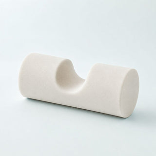 KneEXT foam roller with heel cut-out — PT-approved tool for total knee replacement recovery